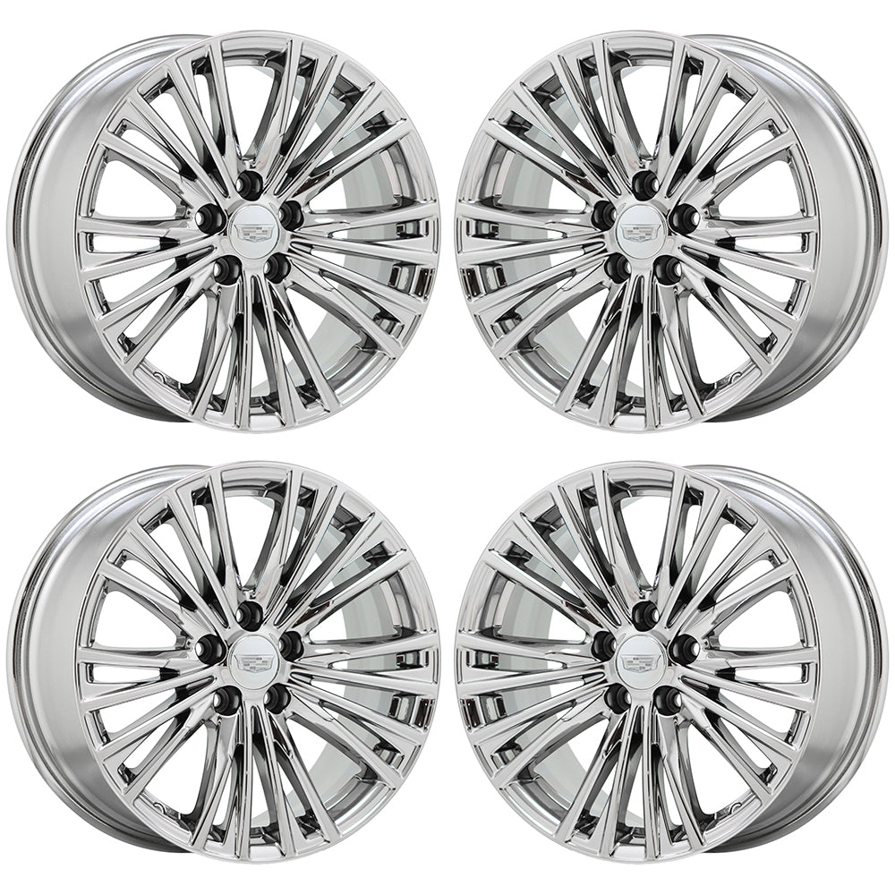 18" Cadillac CT4 ATS Bright Chrome wheels rims Factory OEM set 4861 96916